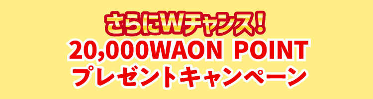 WAON POINT20,000ポイントプレゼントキャンペーン