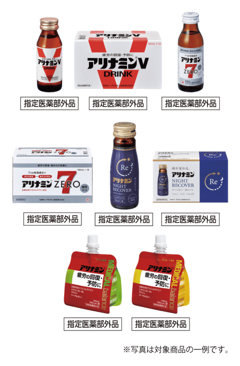 アリナミン対象商品