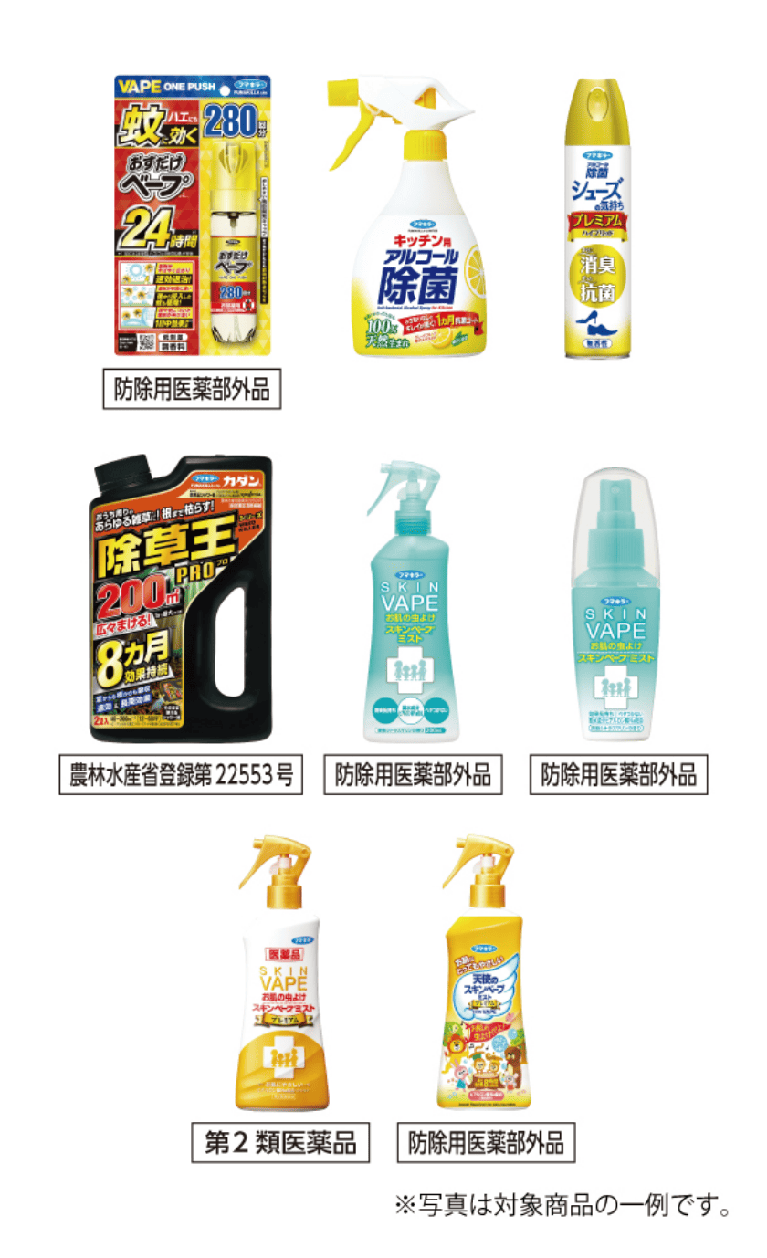 フマキラー対象商品