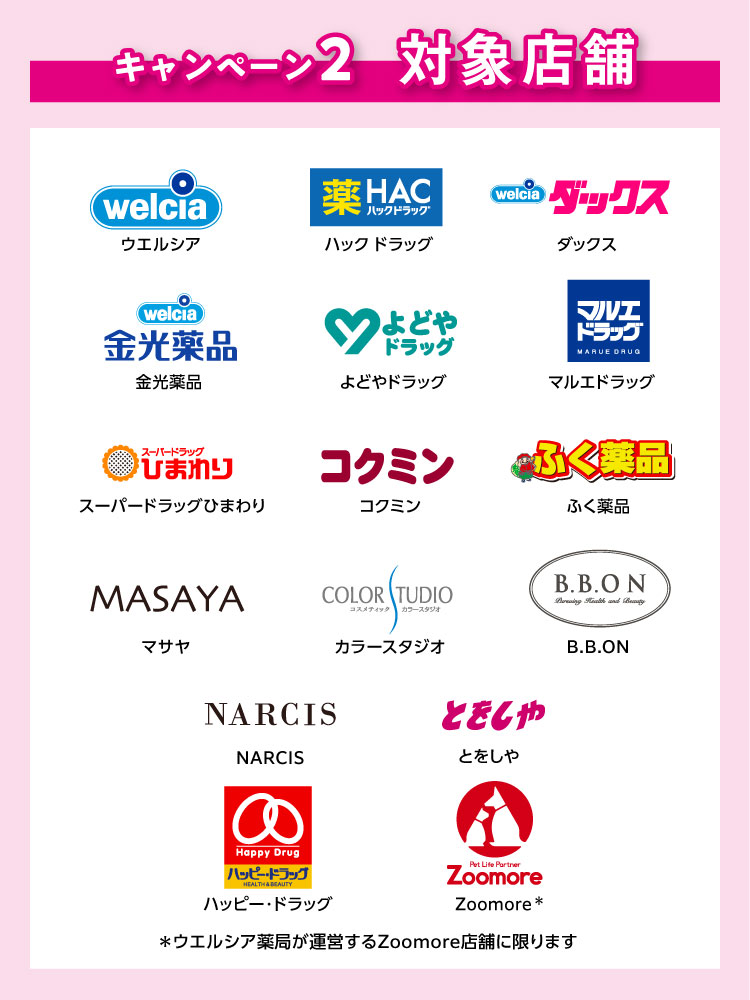 キャンペーン2対象店舗
