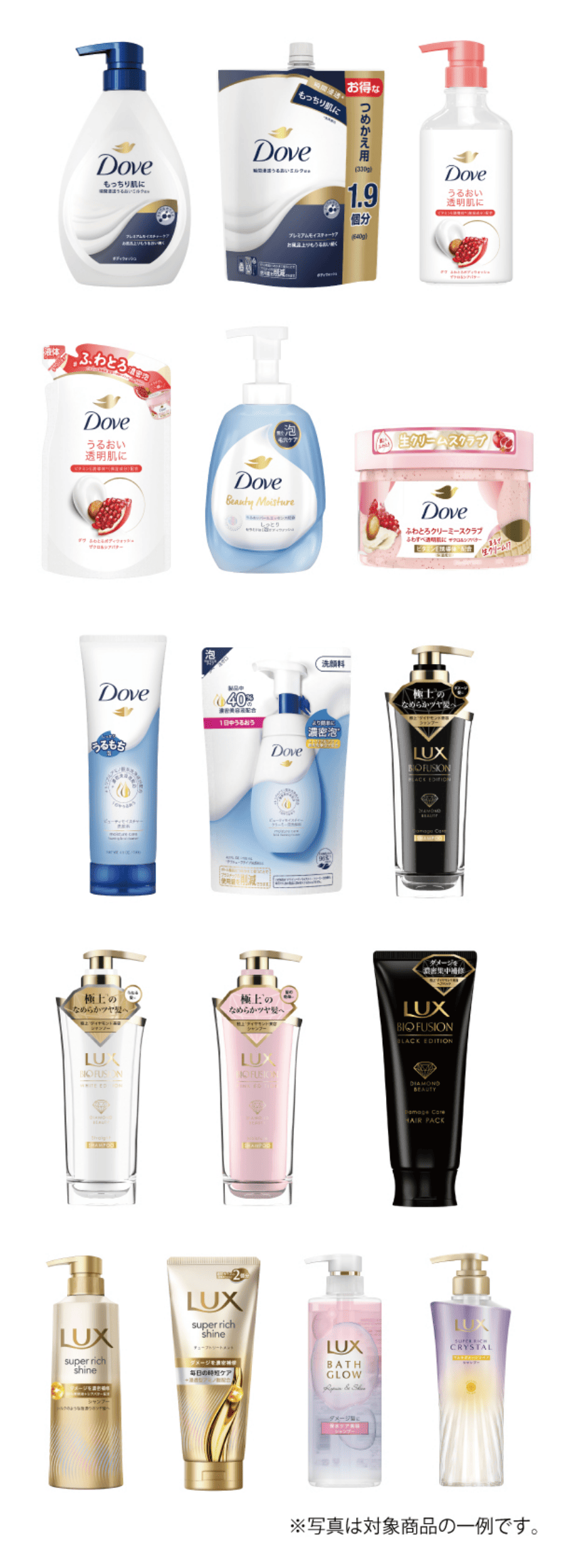 ユニリーバ対象商品