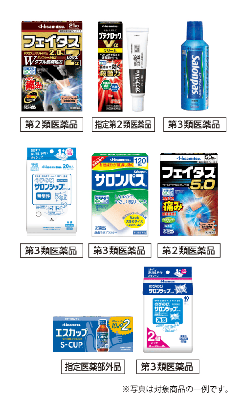 Hisamitsu対象商品