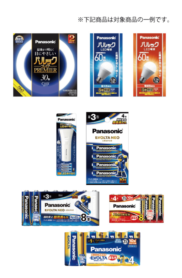 Panasonic対象商品
