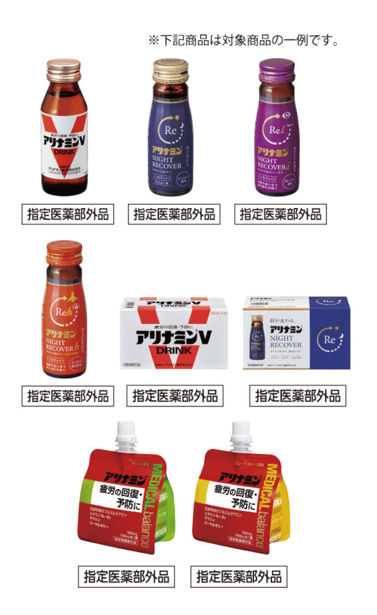 アリナミン対象商品