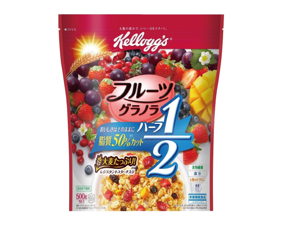 フルーツグラノラハーフ 日本ケロッグ）